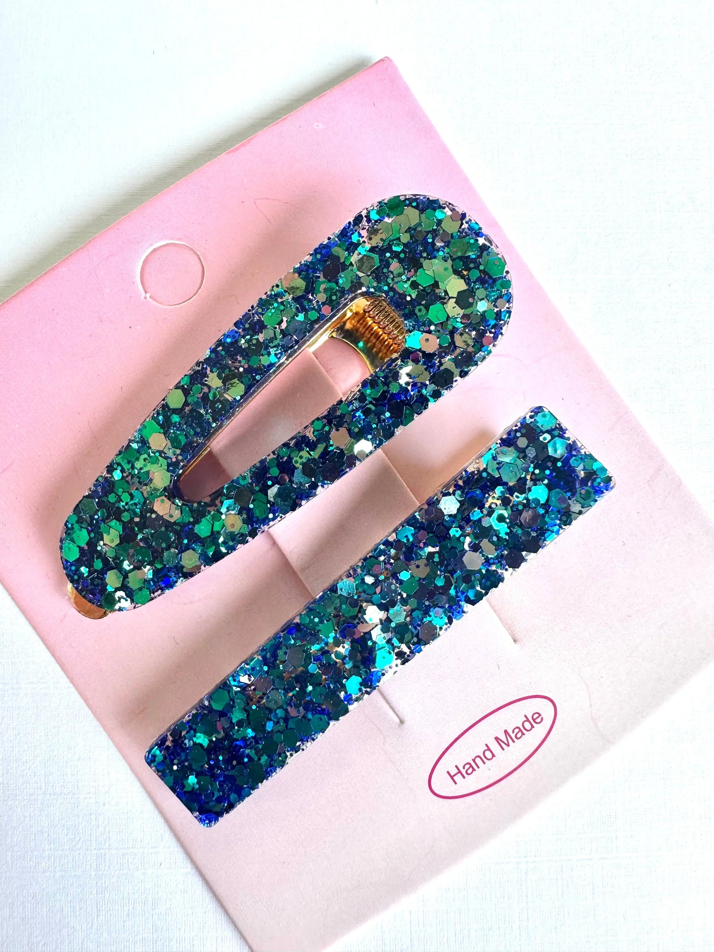 Barrettes en résine et paillettes Creative Paillettes