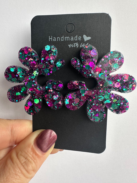 Boucles d’oreilles Floralia Creative Paillettes