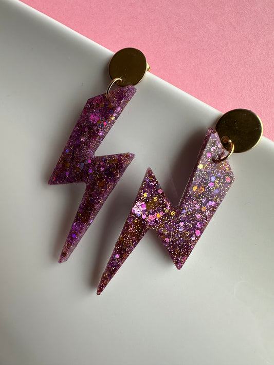 Boucles d’oreilles éclair Creative Paillettes