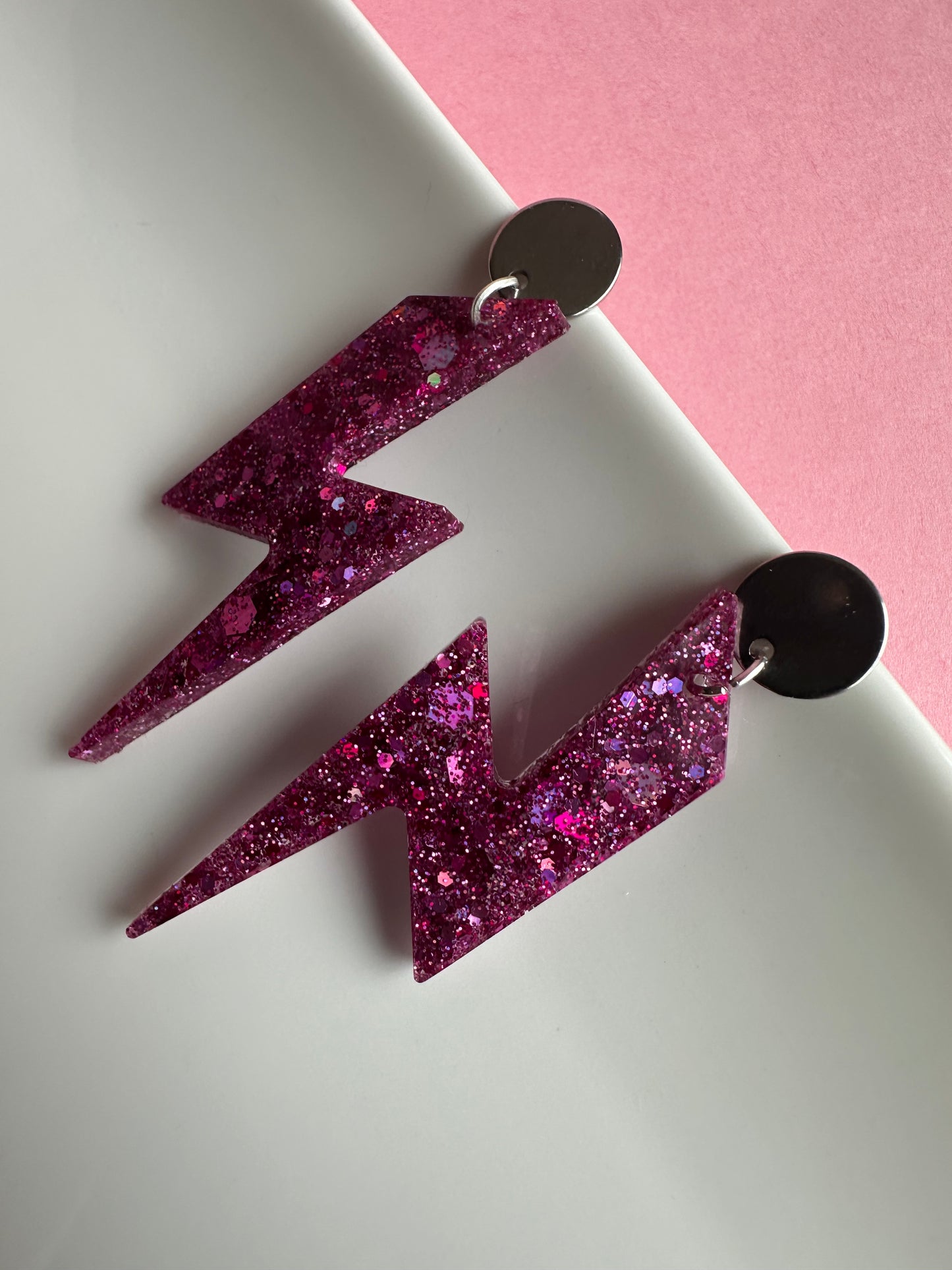 Boucles d’oreilles éclair Creative Paillettes