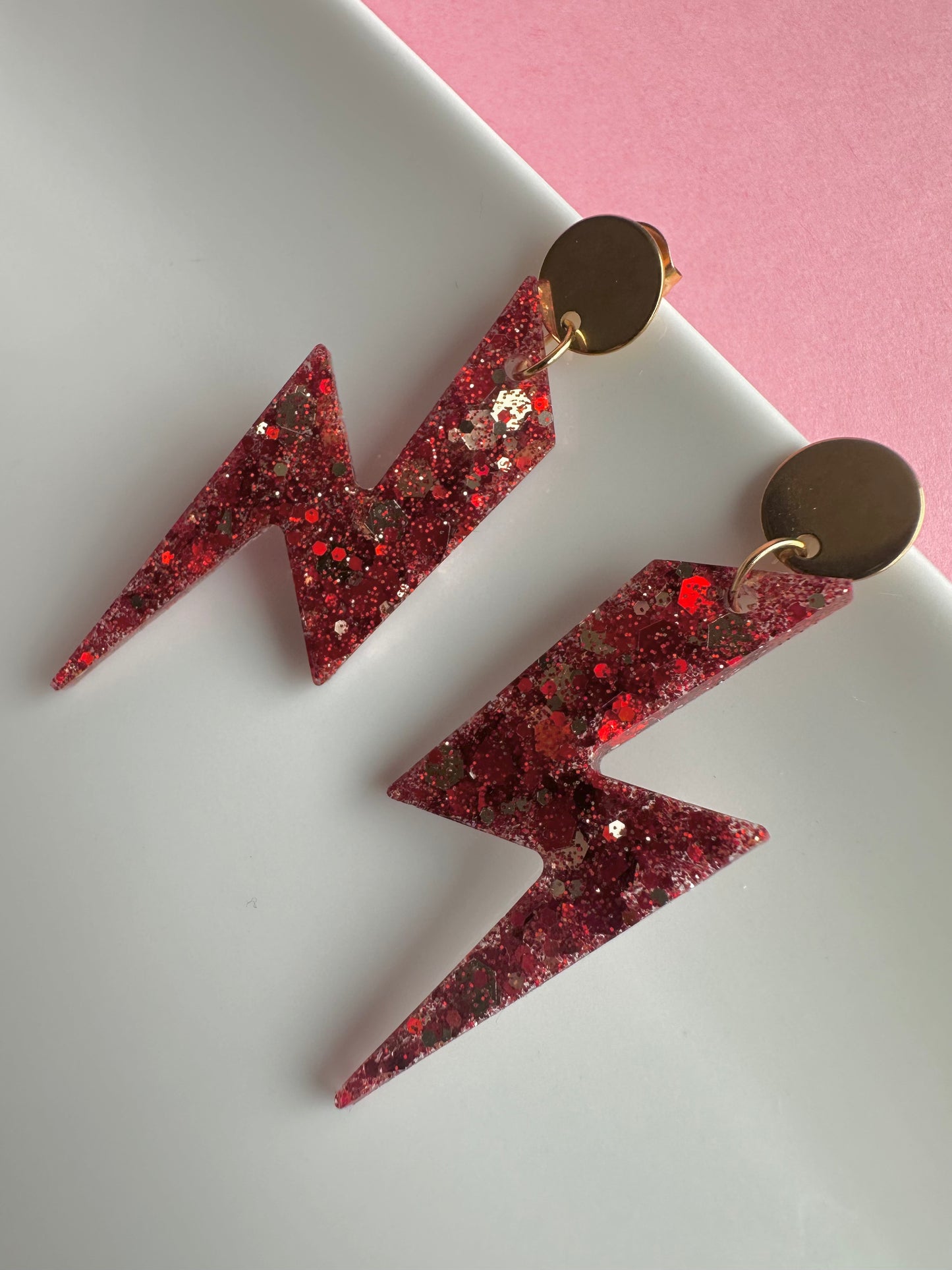 Boucles d’oreilles éclair Creative Paillettes