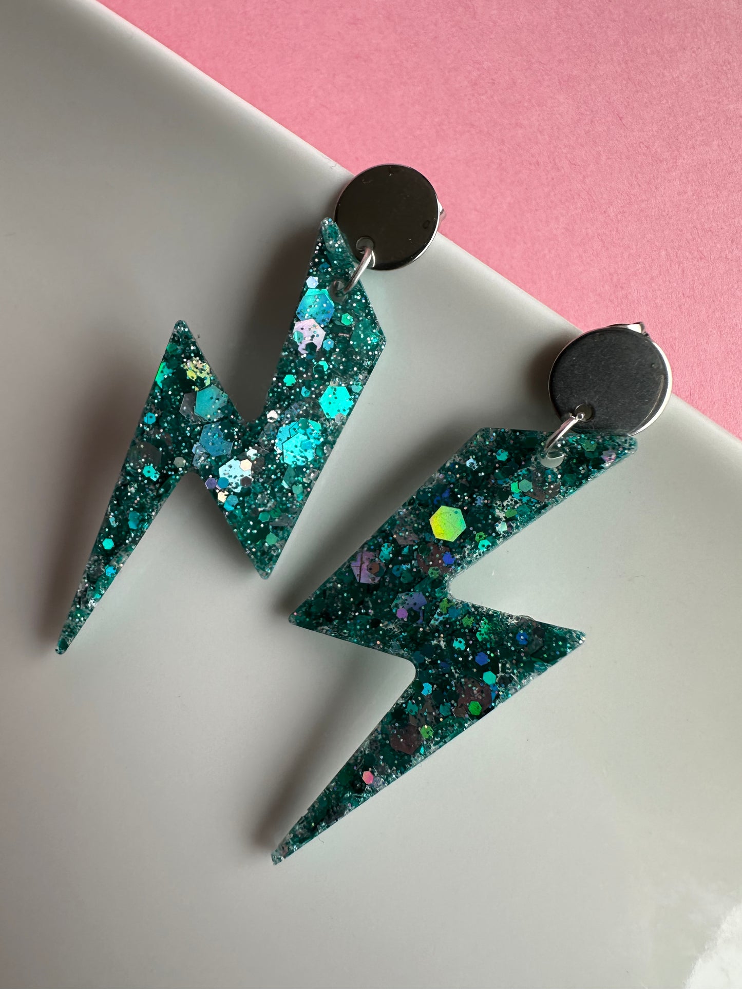 Boucles d’oreilles éclair Creative Paillettes