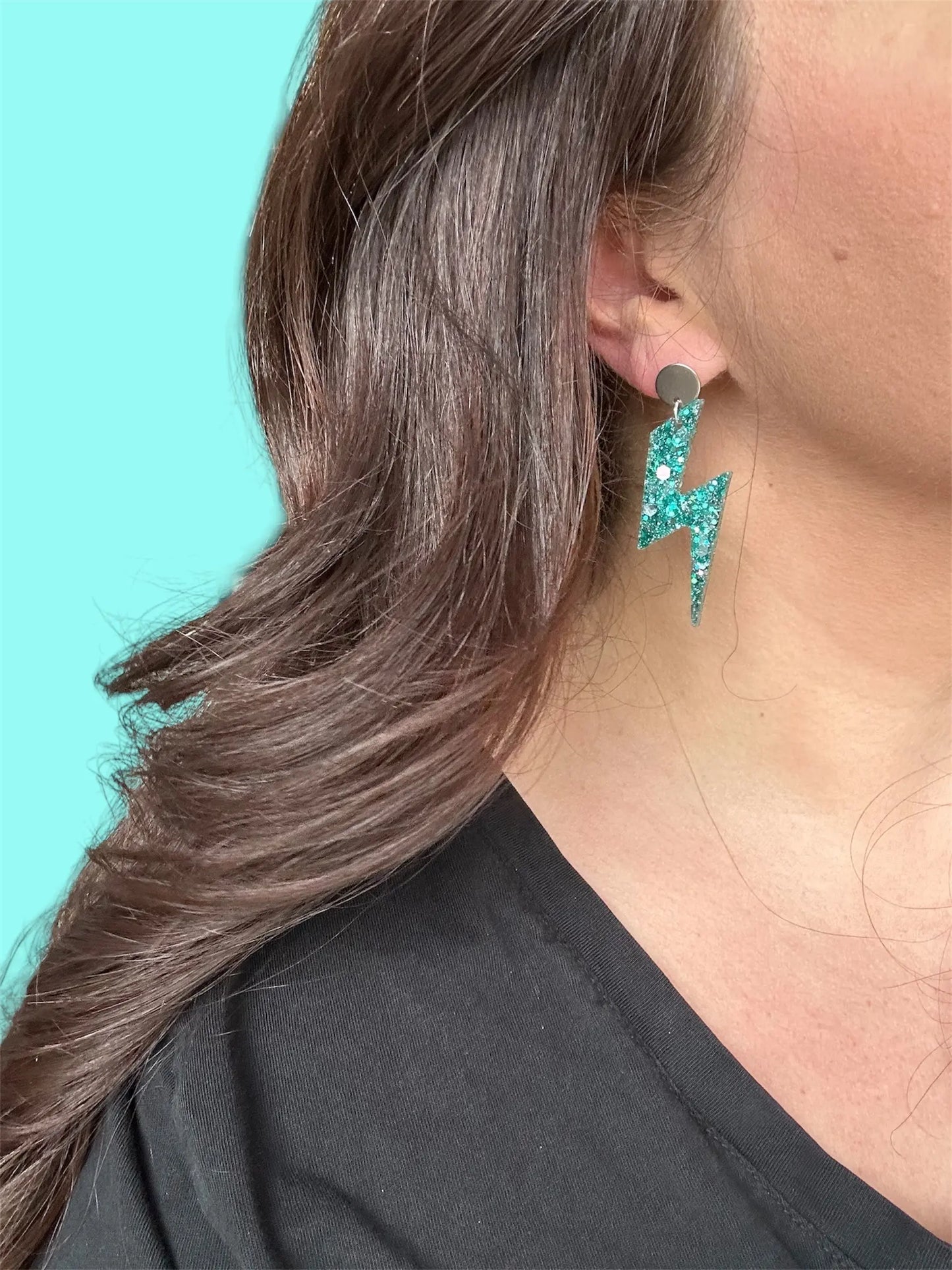 Boucles d’oreilles éclair Creative Paillettes