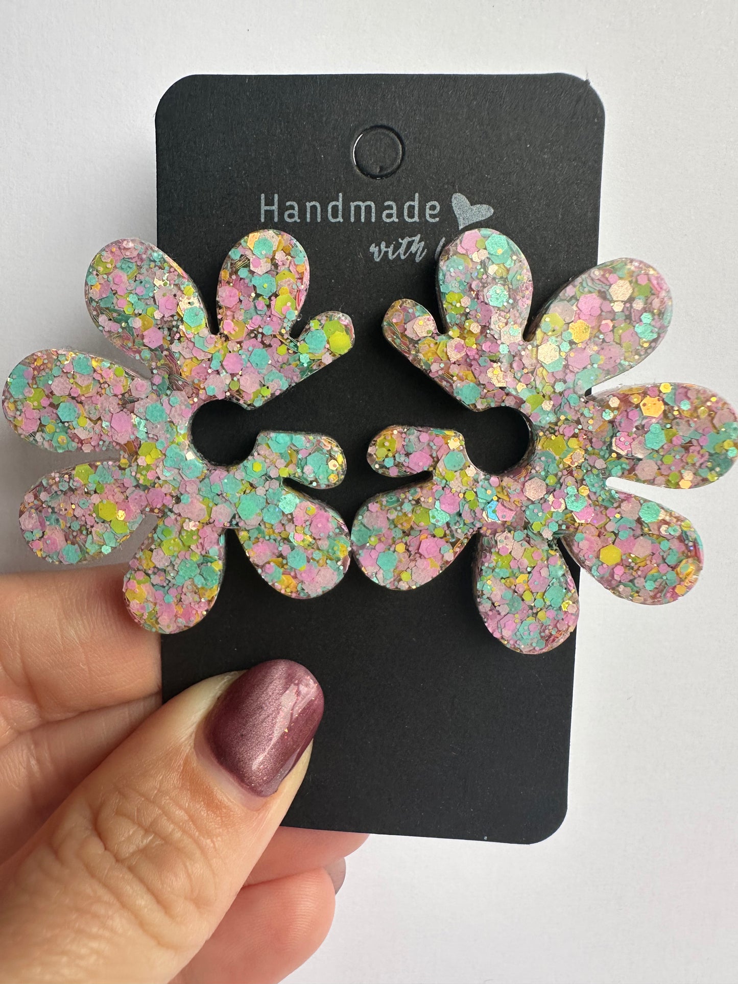 Boucles d’oreilles, Floralia Creative Paillettes