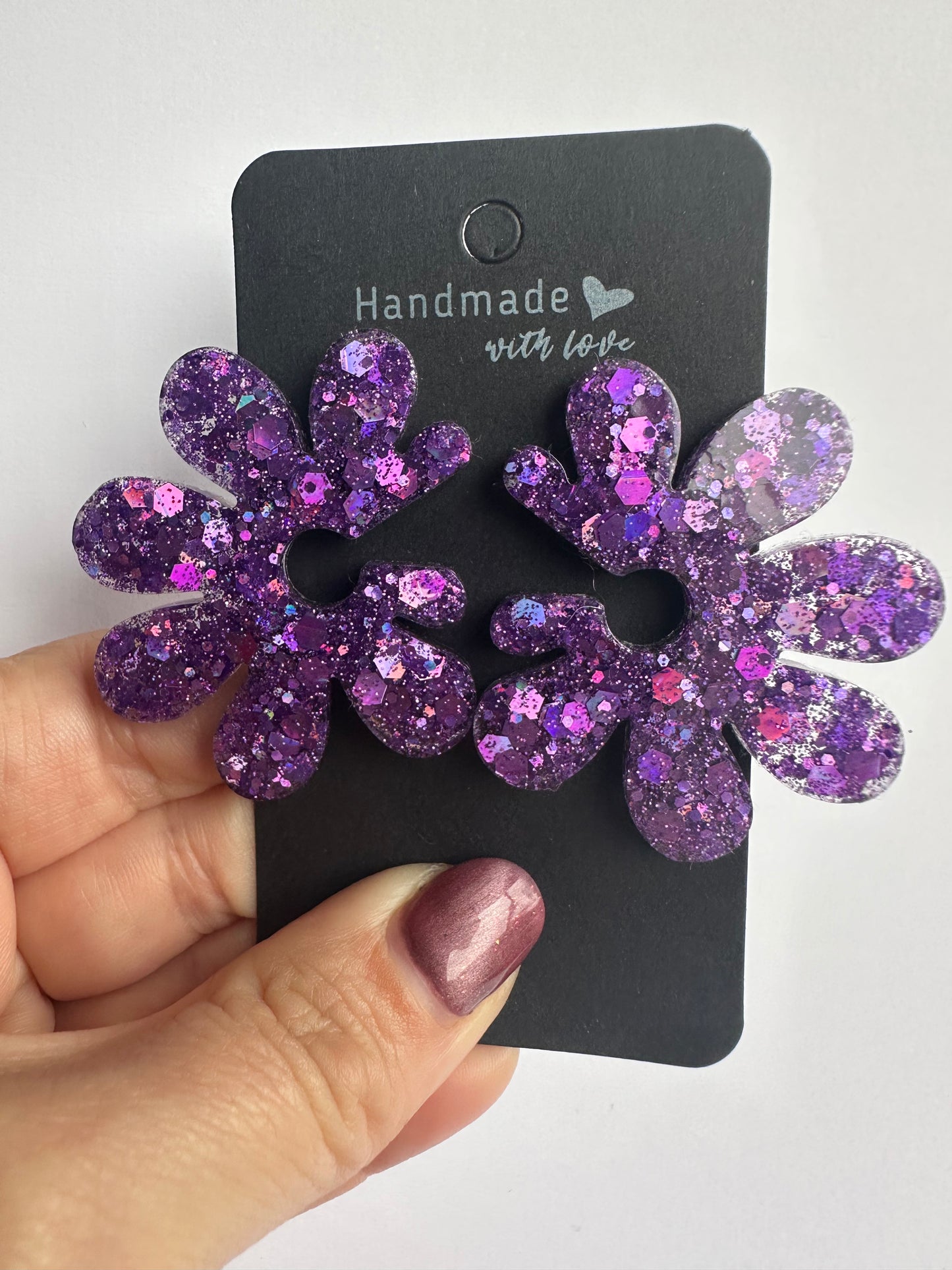 Boucles d’oreilles, Floralia Creative Paillettes