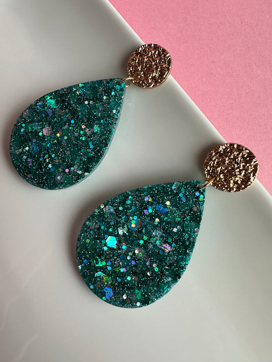 Boucles d’oreilles, clous martelé Creative Paillettes