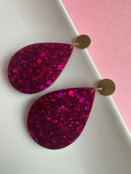 Boucles d’oreilles, gouttes Creative Paillettes