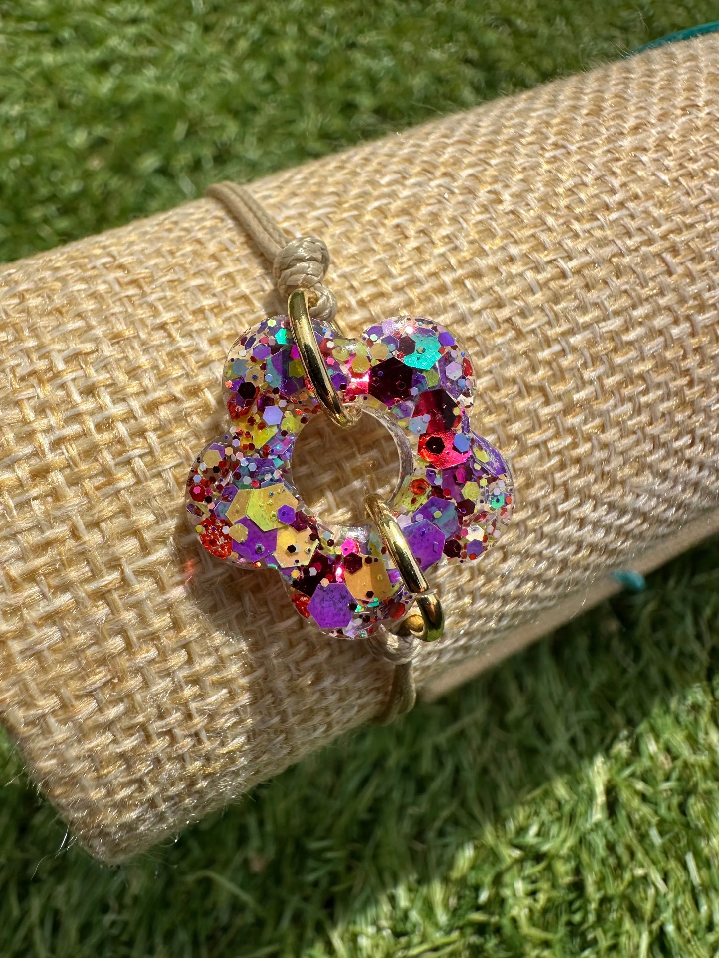 Bracelet Resine paquerette Creative Paillettes