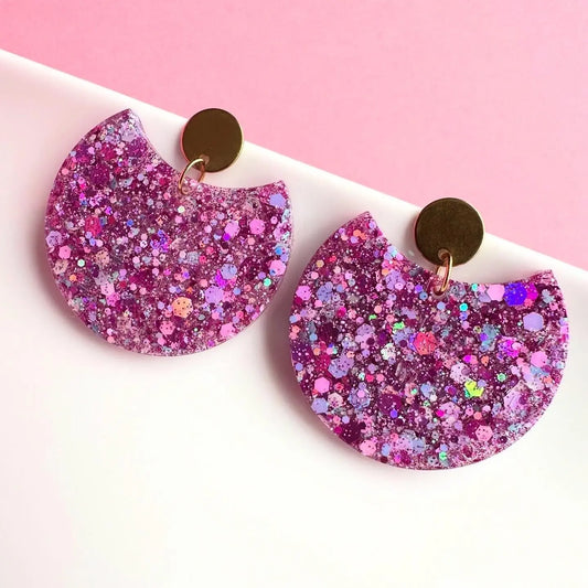Boucles d’oreilles pendantes printemps - Creative Paillettes