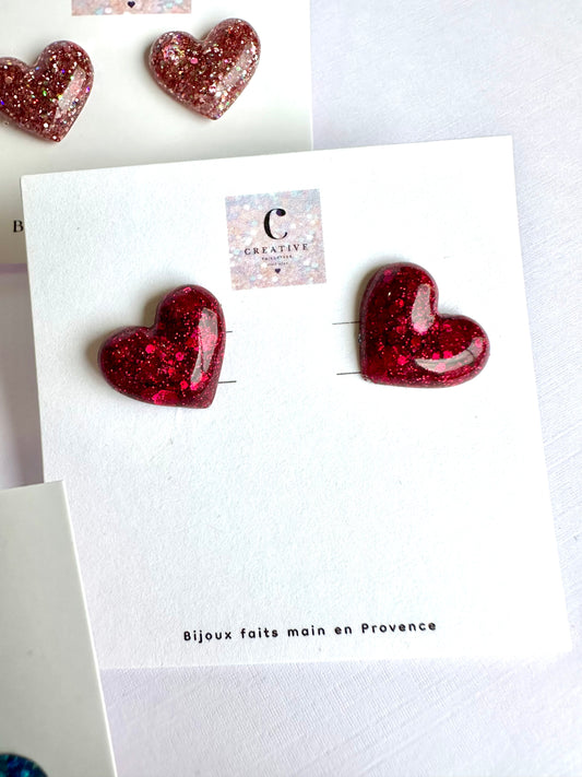 Boucles d’oreilles cœur