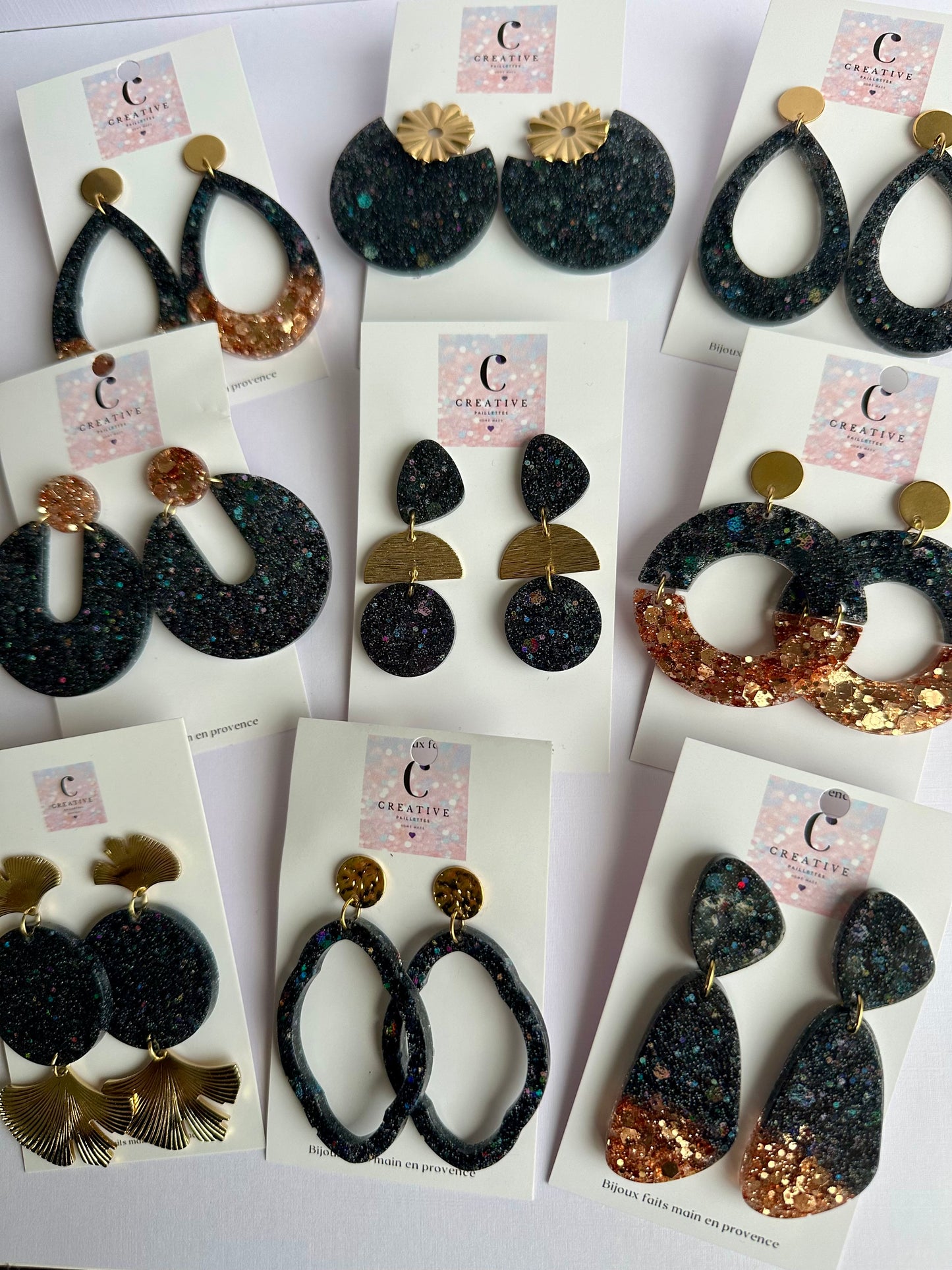 Boucles d'oreilles éclat Nocturne