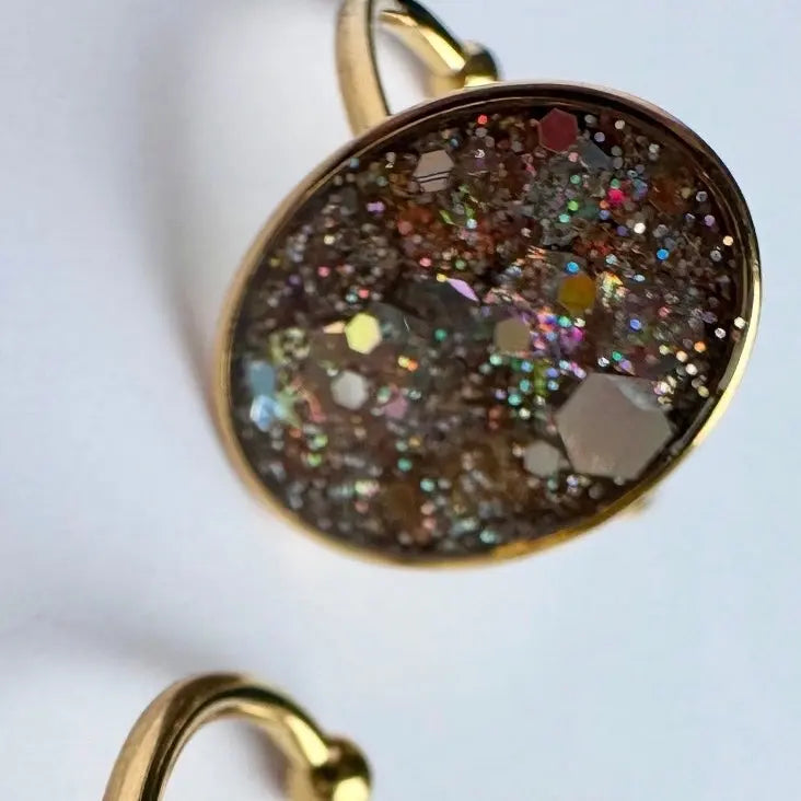 Bague ovale à paillettes Creative Paillettes