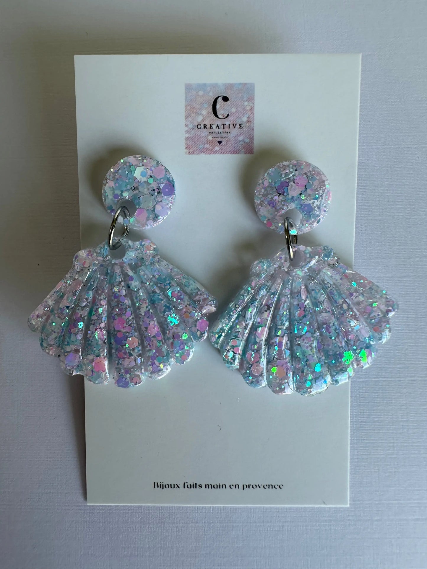 Boucles d’oreilles coquillages Creative Paillettes
