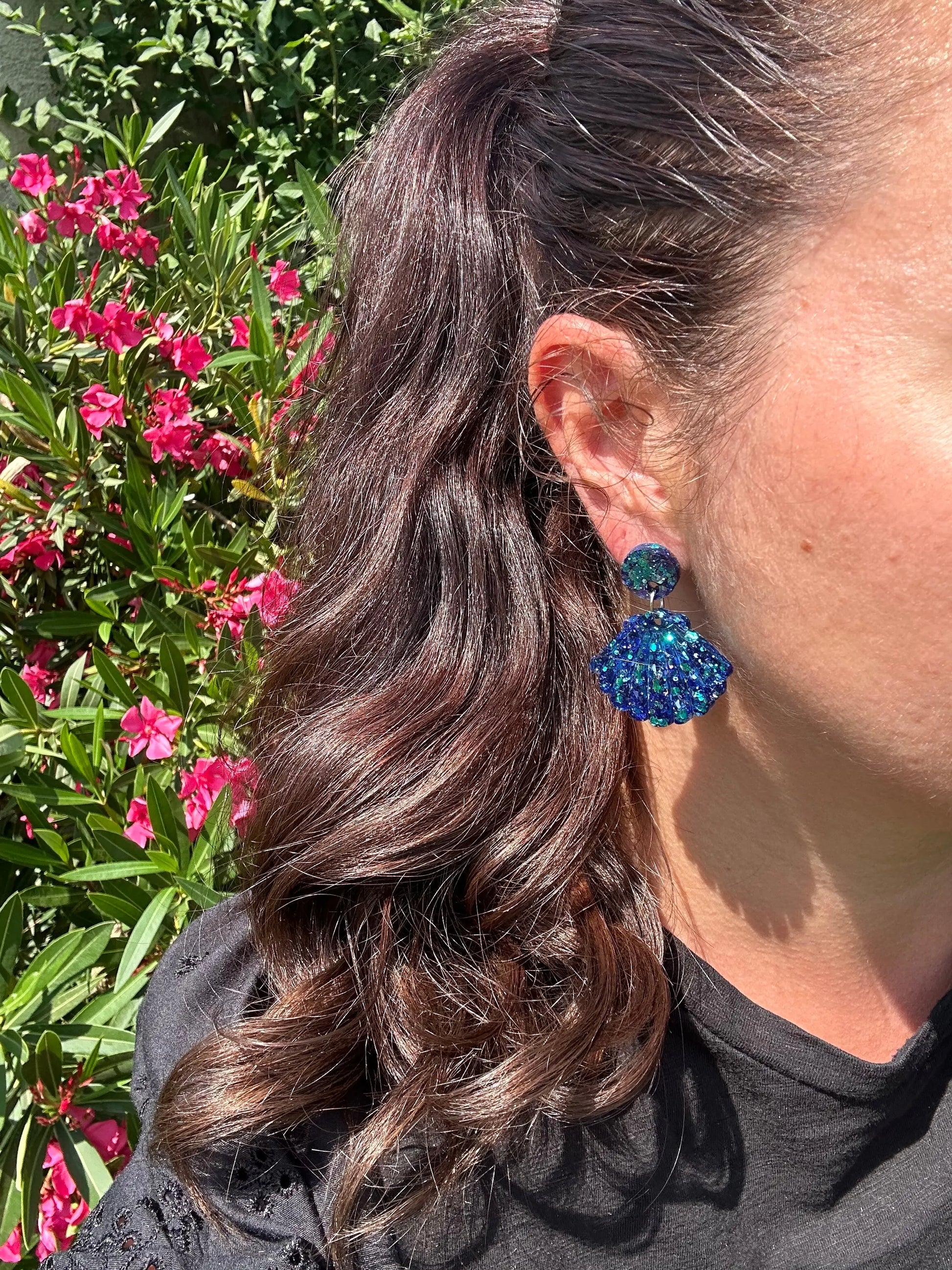 Boucles d’oreilles coquillages Creative Paillettes