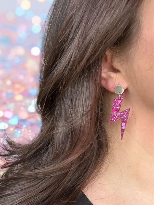 Boucles d’oreilles éclair Creative Paillettes