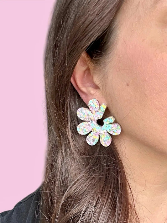Boucles d’oreilles, Floralia Creative Paillettes