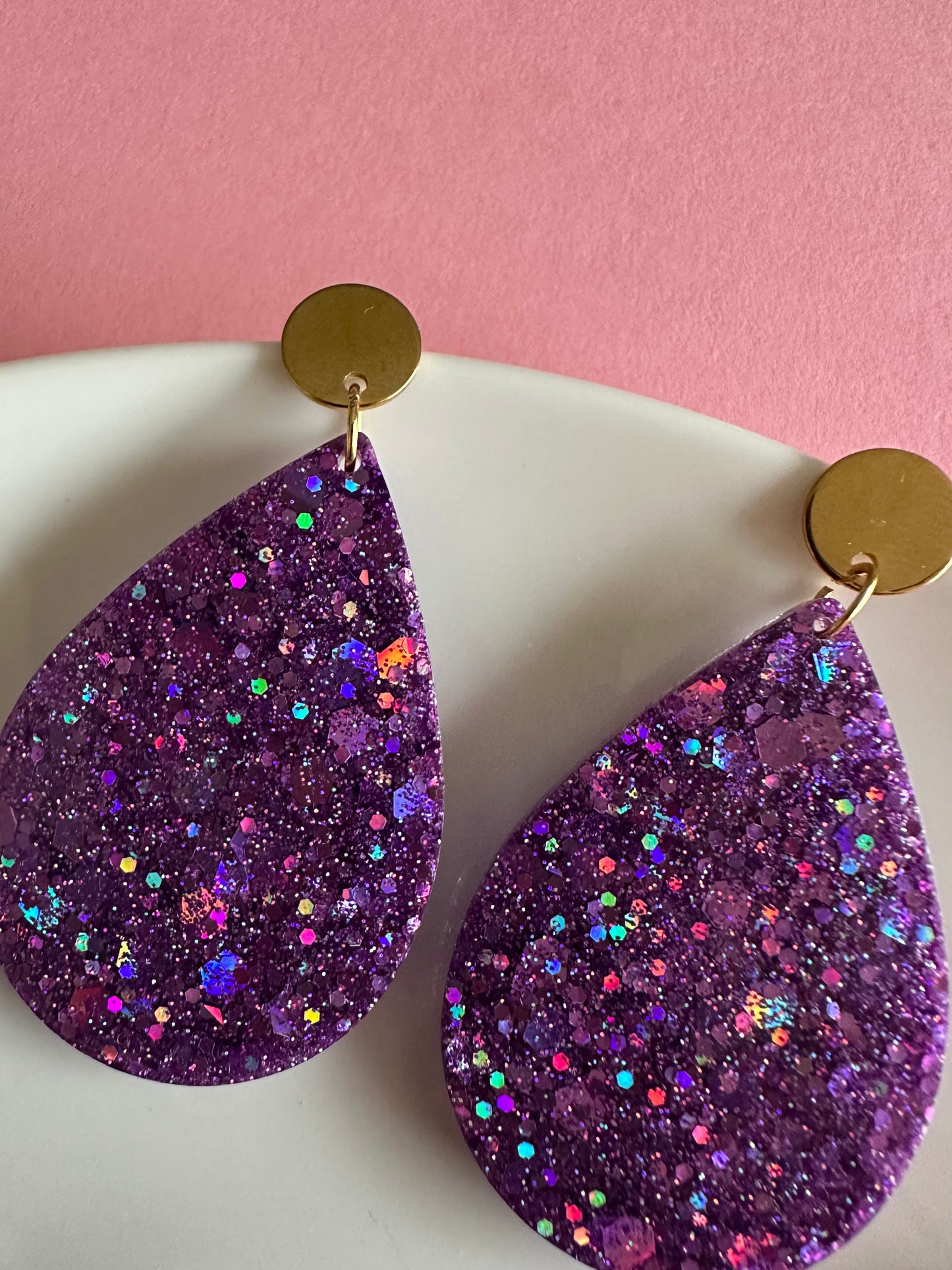 Boucles d’oreilles, gouttes Creative Paillettes