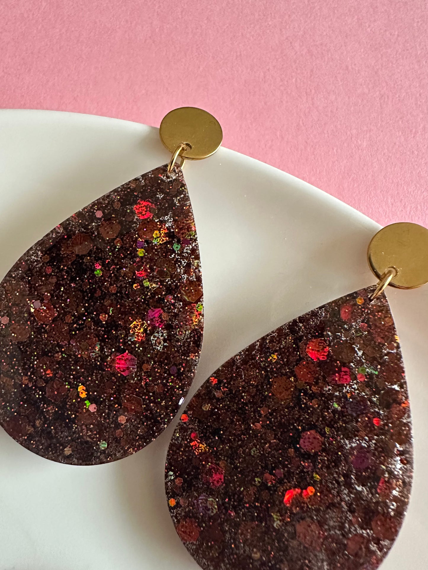 Boucles d’oreilles, gouttes Creative Paillettes