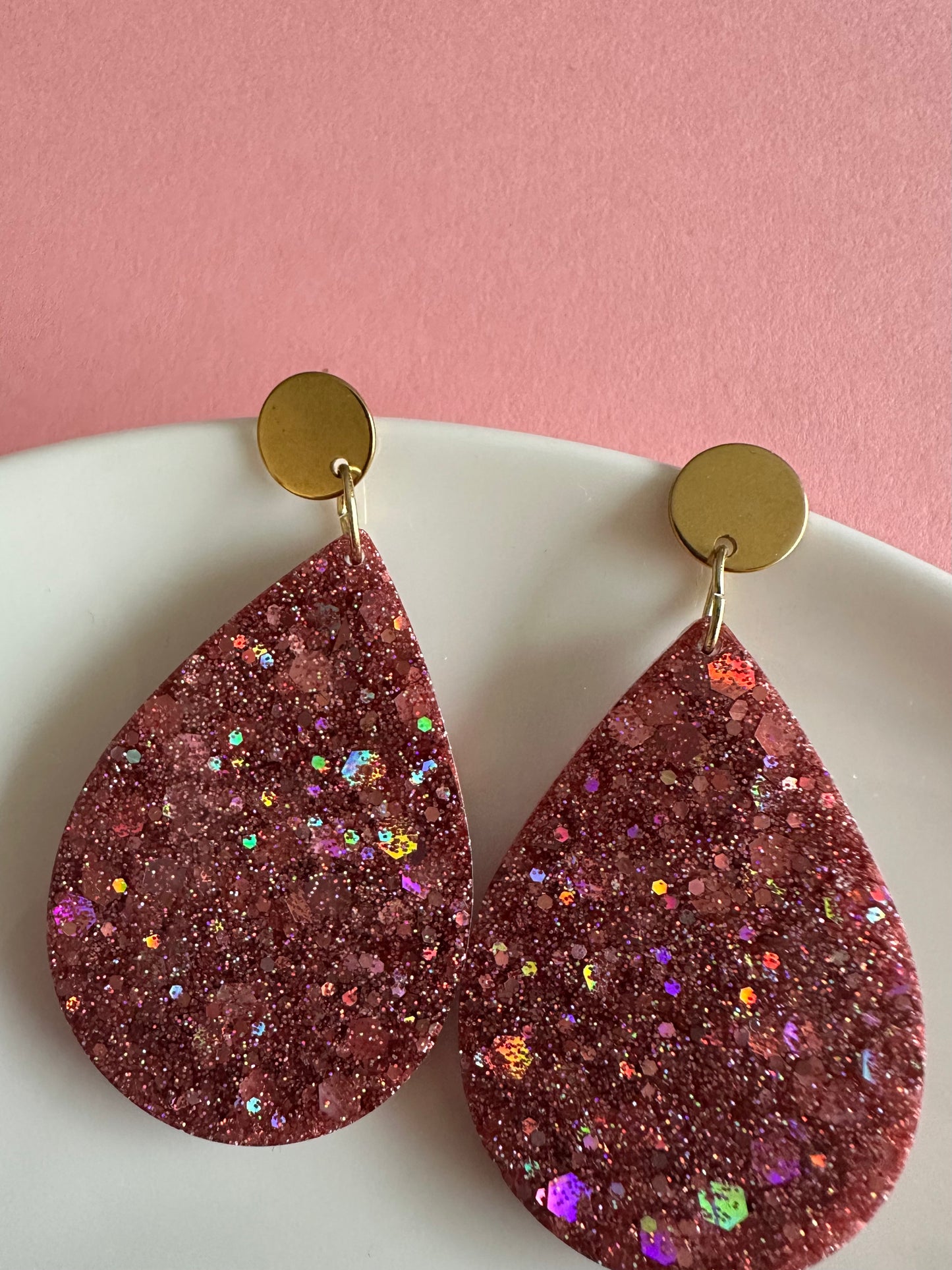 Boucles d’oreilles, gouttes Creative Paillettes