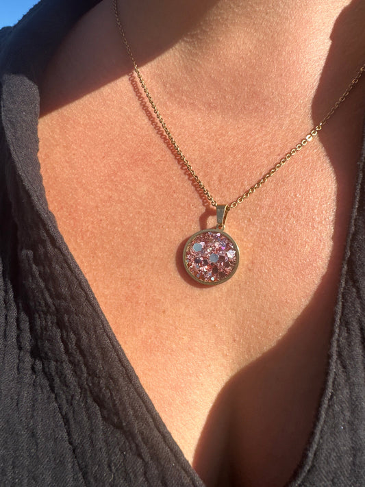 Collier éclat rosée Creative Paillettes