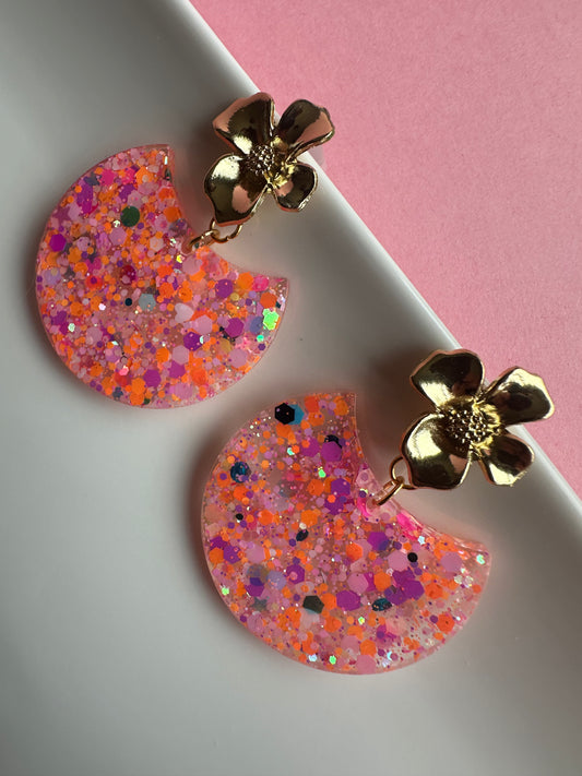 Demi lune fleurale Creative Paillettes