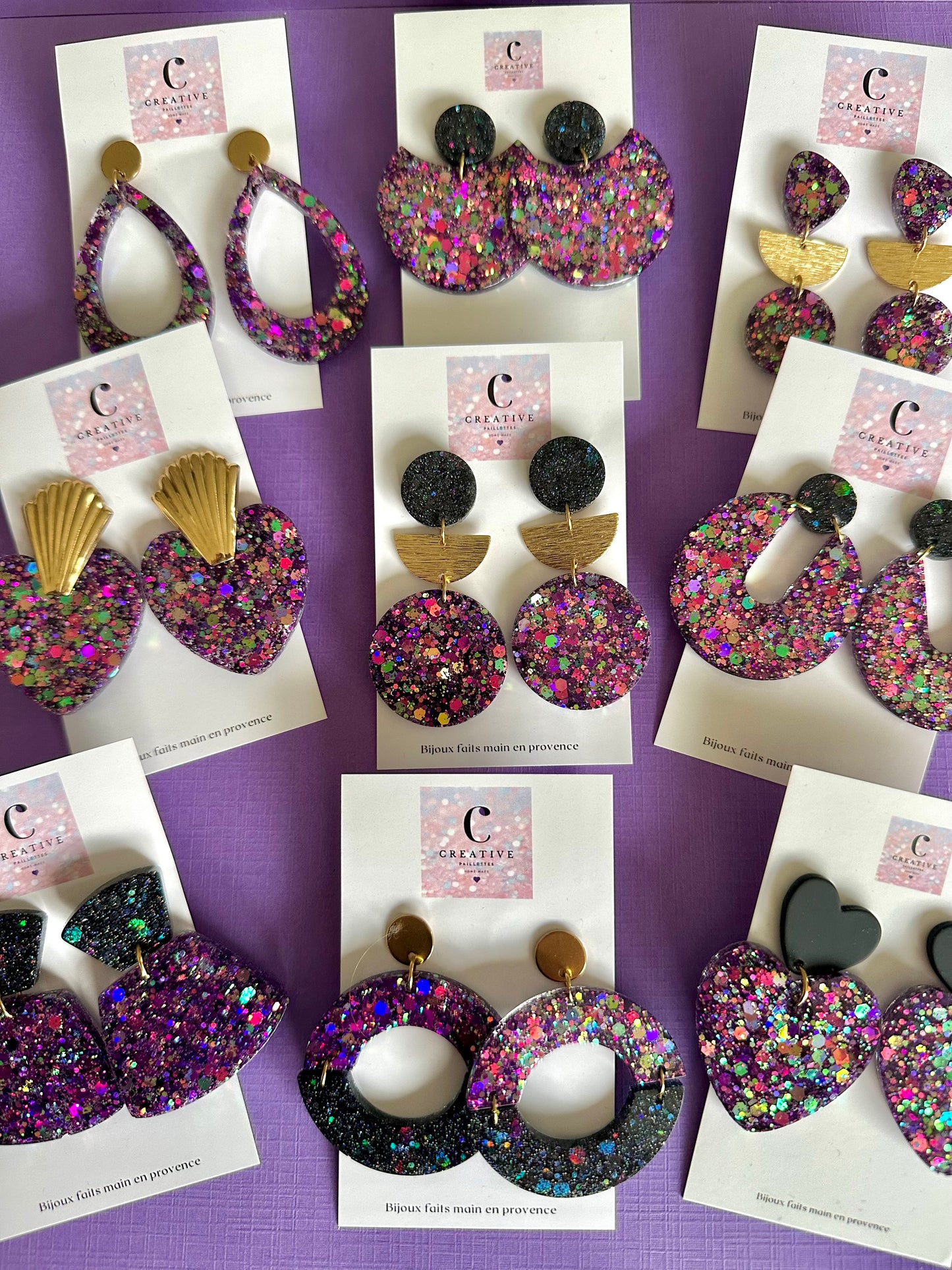 Boucles d'oreilles éclat de fête