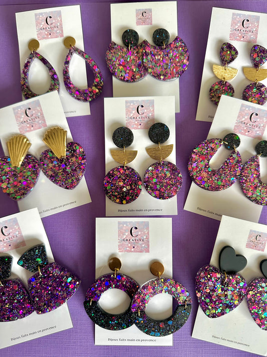 Boucles d'oreilles éclat de fête