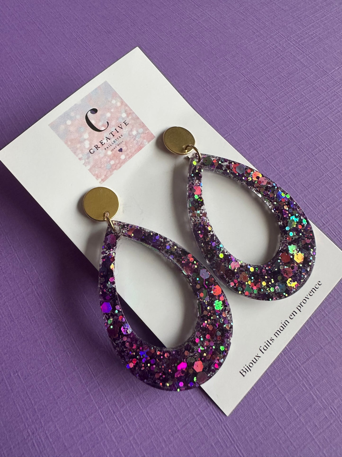 Boucles d'oreilles éclat de fête