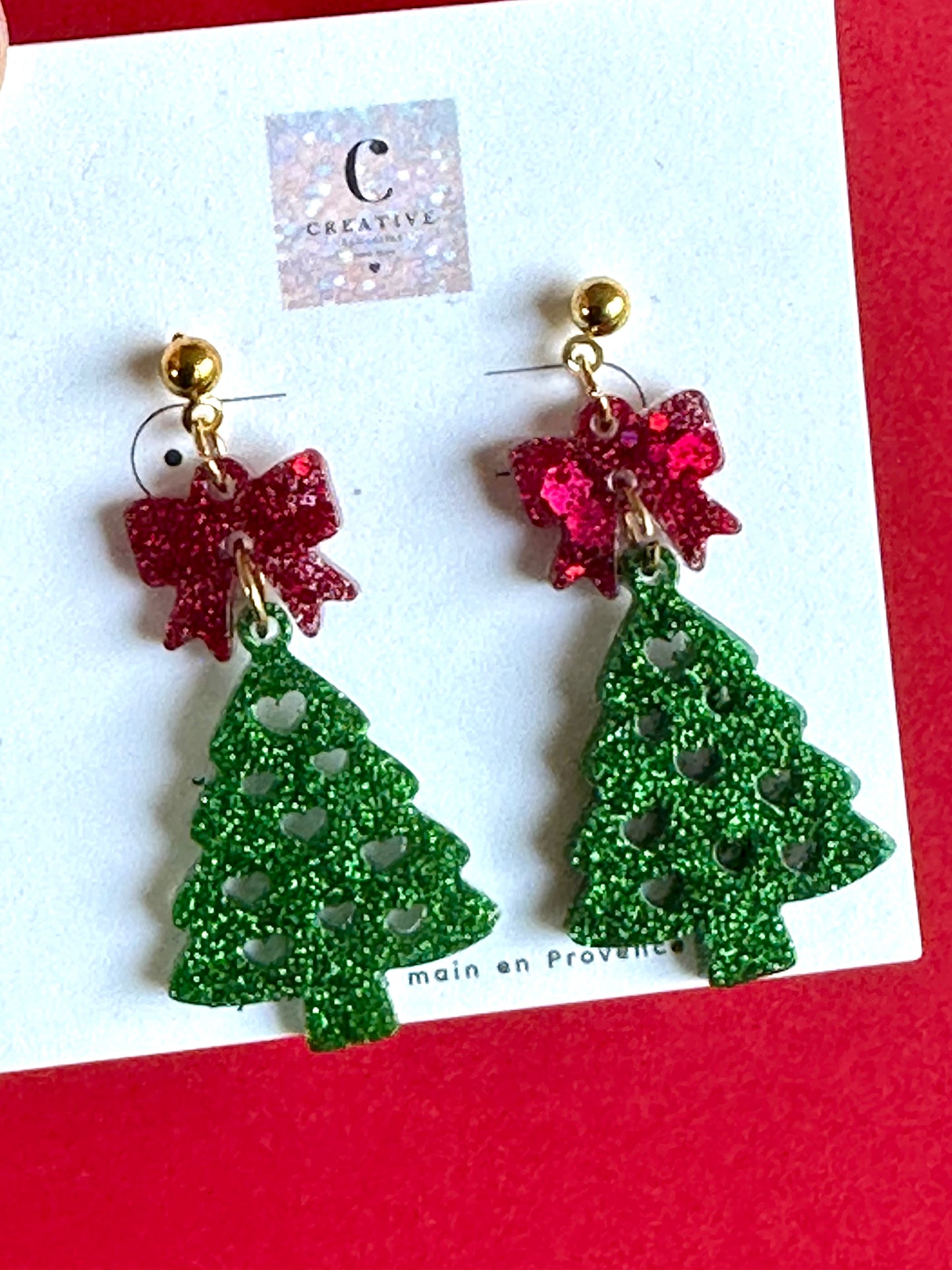 Boucles d’oreilles Noël