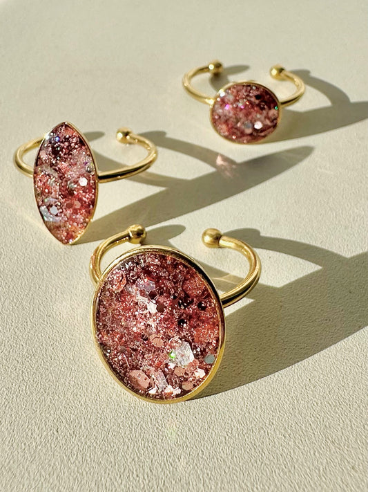 Bague Éclat rosé
