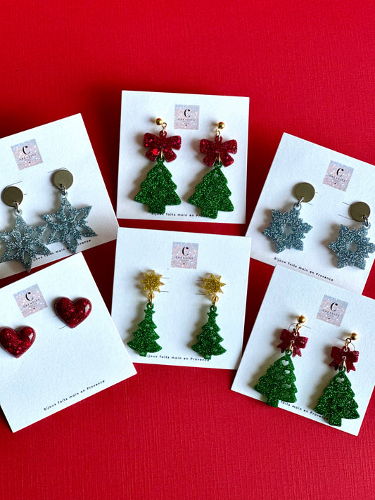 Boucles d’oreilles Noël