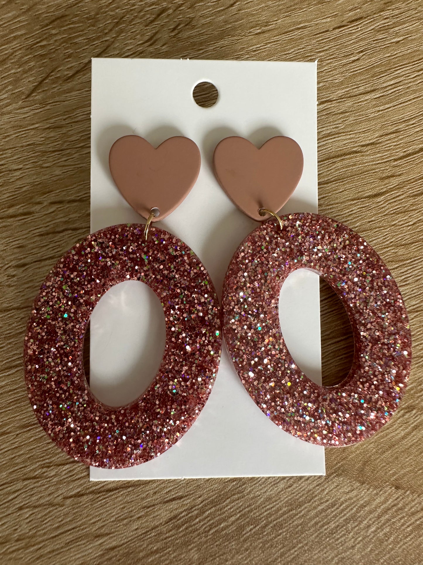 Boucle d’oreille L’amour en Ovale